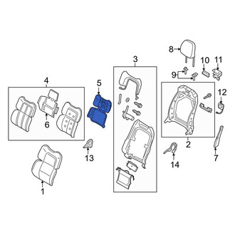 Lincoln OE - Front Seat Back Reinforcement Plate