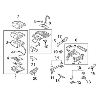 Lincoln OE - Seats & Tracks - Front Seat Components (Seat Cushion)