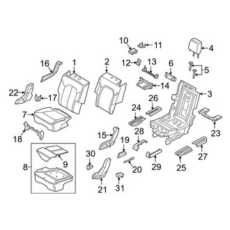 Lincoln OE - Seats & Tracks - Second Row Seats (40/Blank/40)