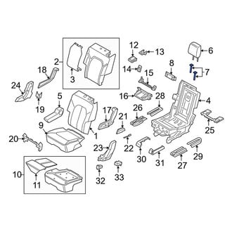 Lincoln OE - Center Headrest Guide