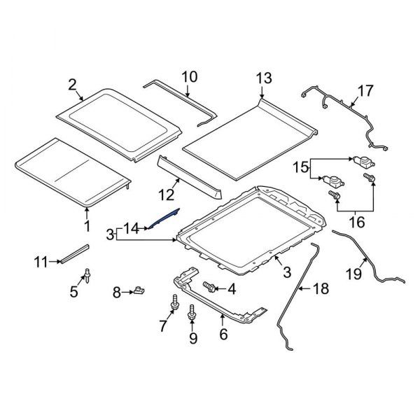 Sunroof Guide Jaw