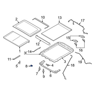 Lincoln OE - Sunroof Frame Nut