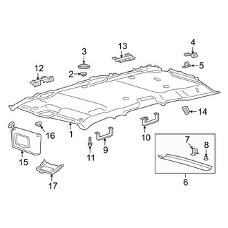 Lincoln OE - Roof - Interior Trim (W/O Panoramic Roof), (L Select)