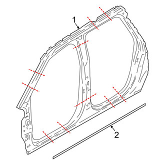Lincoln OE - Pillars, Rocker & Floor - Uniside