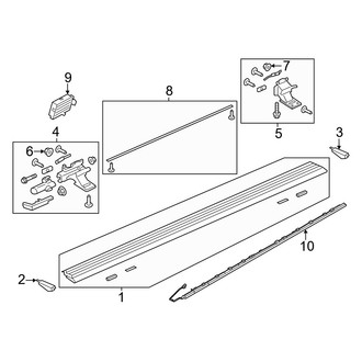 Lincoln OE - Pillars, Rocker & Floor - Running Board (Power Deployable), (Black Label / Premiere / Select)