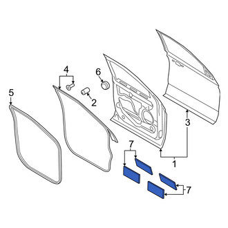 Lincoln OE - Front Door Interior Trim Panel Insulator