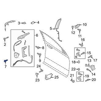 Lincoln OE - Door Lock Striker Plate Bolt