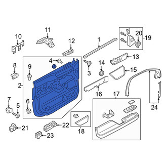 Lincoln OE - Front Left Inner Door Interior Trim Panel
