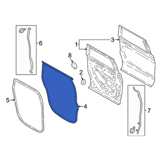 Lincoln OE - Rear Right Forward Door Seal