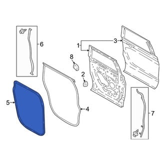 Lincoln OE - Front Left Outer Door Seal