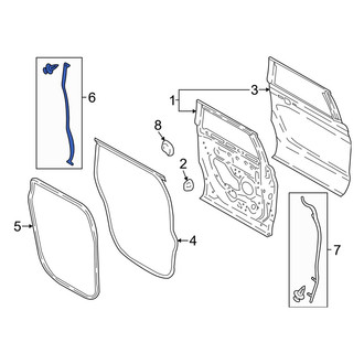 Lincoln OE - Rear Right Forward Door Seal
