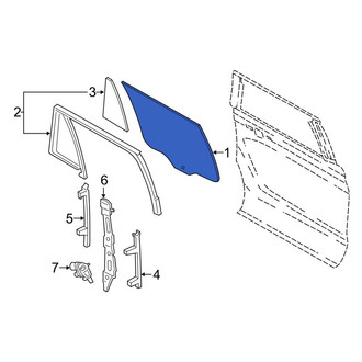 Lincoln OE - Front Right Door Glass
