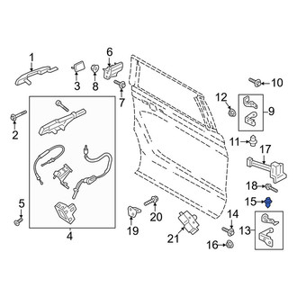 Lincoln OE - Upper Outer Door Hinge Bolt