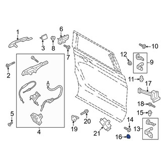 Lincoln OE - Upper Door Hinge Nut