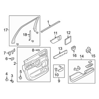 Lincoln OE - Rear Door - Interior Trim (Base / Black Label / Reserve)