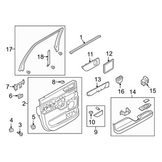 Lincoln OE - Rear Door - Interior Trim (L Black Label / L Livery / L Reserve)