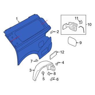 Lincoln OE - Rear Right Outer Quarter Panel