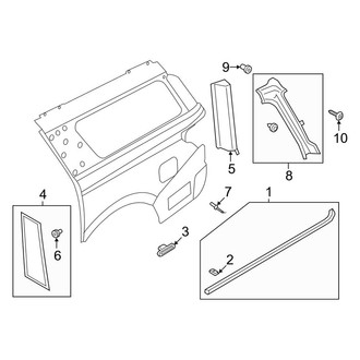 Lincoln OE - Quarter Panel - Exterior Trim
