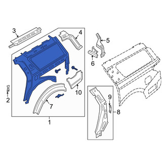 Lincoln OE - Rear Left Outer Quarter Panel