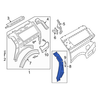 Lincoln OE - Left Body C-Pillar Reinforcement