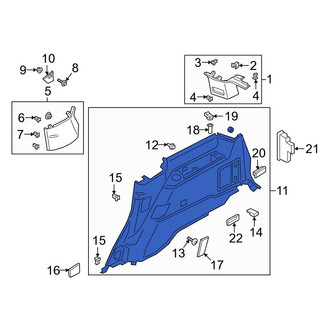 Lincoln OE - Rear Right Interior Quarter Panel Trim Panel