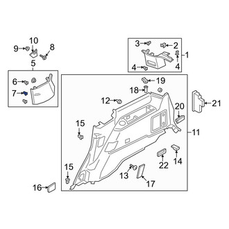 Lincoln OE - Body B-Pillar Trim Panel Clip