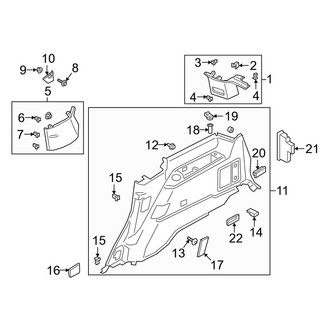 Lincoln OE - Quarter Panel - Interior Trim (Passenger Side)