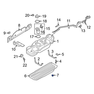Lincoln OE - Fuel Tank Skid Plate Nut