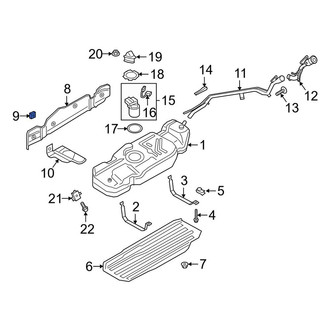 Lincoln OE - Fuel Tank Shield Clip