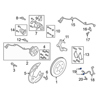 Lincoln OE - Brake Hydraulic Hose Caliper Bolt Washer