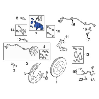 Lincoln OE - Rear Left Disc Brake Caliper