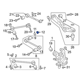 Lincoln OE - Lateral Arm Nut