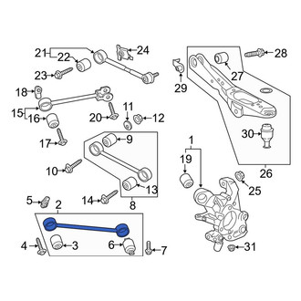 Lincoln OE - Rear Suspension Trailing Arm