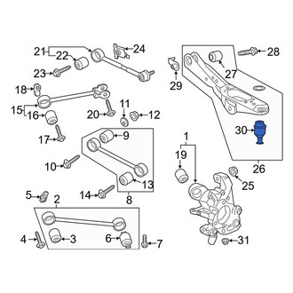 Lincoln OE - Front Lower Suspension Ball Joint