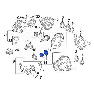 Lincoln OE - Front Outer Differential Pinion Bearing