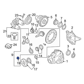 Lincoln OE - Differential Drive Pinion Nut