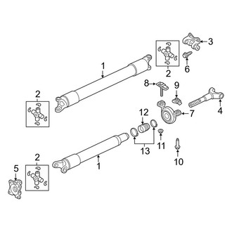 Lincoln OE - Rear Suspension - Drive Shaft (Premiere / Select RWD)
