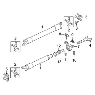 Lincoln OE - Drive Shaft Center Support Nut