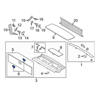 Lincoln OE - Rear Trunk Trim Panel Insert
