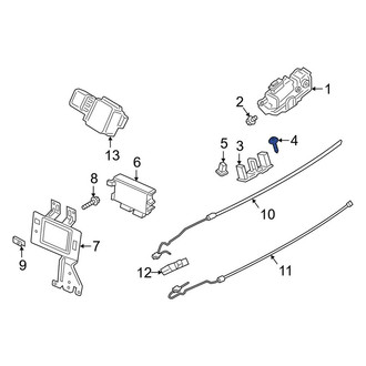 Lincoln OE - Liftgate Lock Striker Plate Screw