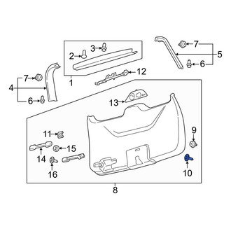 Lincoln OE - Liftgate Trim Screw