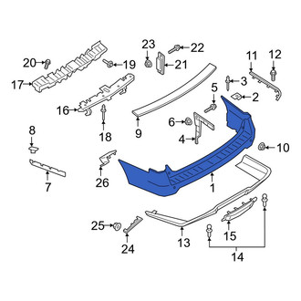 Lincoln OE - Rear Upper Bumper Cover