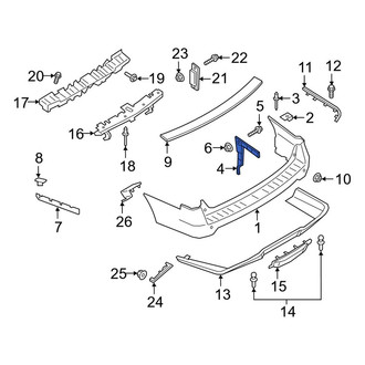 Lincoln OE - Front Right Bumper Cover Bracket