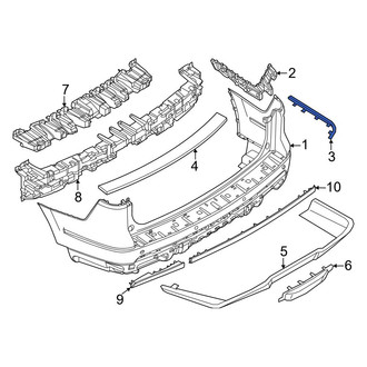 Lincoln OE - Front Right Upper Bumper Trim