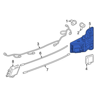 Lincoln OE - Rear Left Blind Spot Detection System Warning Sensor Bracket