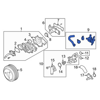 Lincoln OE - Engine Auxiliary Water Pump