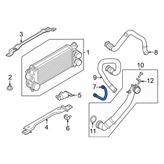 Lincoln OE - Left Upper Intercooler Pipe