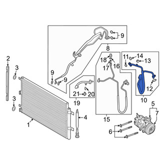 Lincoln OE - Front A/C Manifold and Tube Assembly