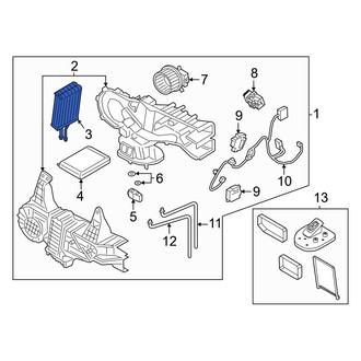 Lincoln OE - Rear A/C Evaporator Core