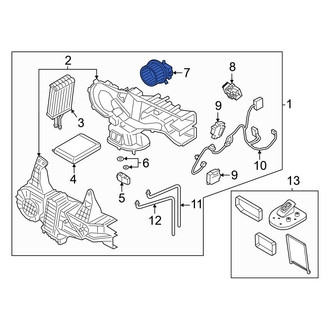 Lincoln OE - Rear HVAC Blower Motor Assembly